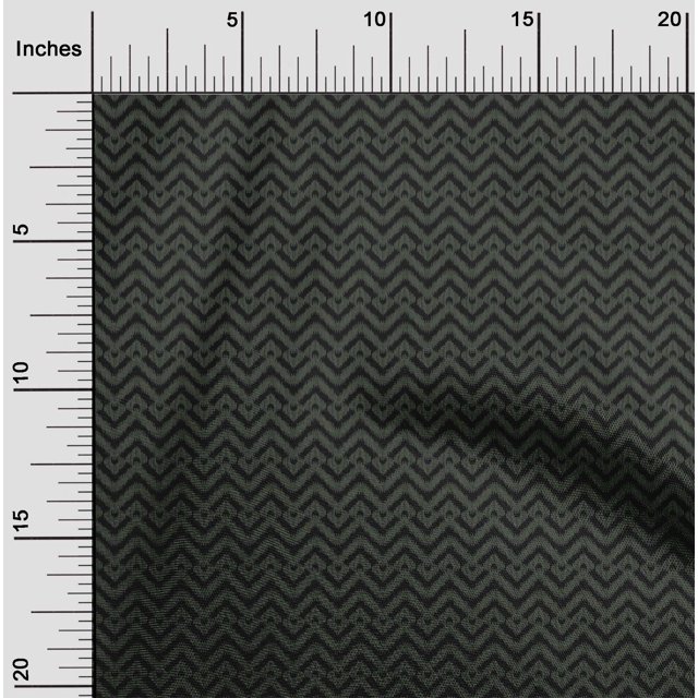 oneOone Tissu Flex Coton Chevron Imprimé Ikat BTY 40 Pouces de Large