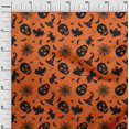 thumbnail image 3 of oneOone Tissu en Viscose Chiffon Brun Rouille Matériel de Robe d'Halloween Tissu Imprimé Tissu au Mètre 42 Pouces de Large, 3 of 4
