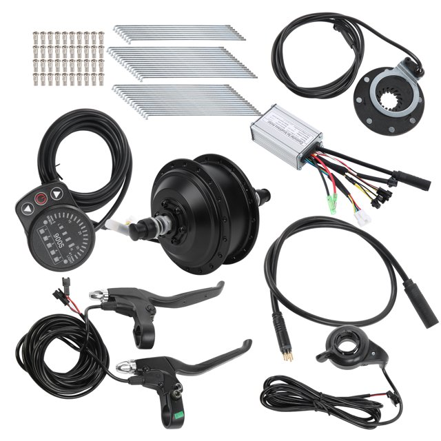 Motor Kit for 24in Wheel, High Strength 250W Hub Motor Kit for 24in Wheel for DIY Electric Bicycles Rear Freewheel Motor
