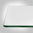 thumbnail image 3 of Dulles Glass 24 In Square Pencil Polish Edge 3/8 Tempered Glass Table Top, 3 of 6