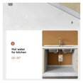 thumbnail image 4 of Electric Instantaneous Water Heater, Tankless Water Heater, Under Sink Basin, Water Heater System For Kitchen Bathroom Washing ,Digital Temperature Display, 4 of 6