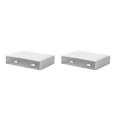 thumbnail image 1 of fastboy Neat And Tidy Storage Box - plify Life With Organized Storage Multilayer Stackable Desk Organizer white 2 drawer 2Set, 1 of 6