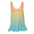 thumbnail image 1 of UPPADA Camisoles d'Été pour Femmes Col Rond Coupe Ample T-Shirts Décontractés Mode Sans Manches Vêtements de Plage Ourlet Fluide Chandails à Enfiler Hauts Plage Boho Vêtements Magasinage en Ligne Jaune,TTG, 1 of 5
