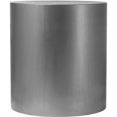 thumbnail image 3 of Meridian Furniture Table d'Appoint Ronde Cylindrique en Métal Brossé Chromé, 3 of 4
