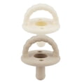 thumbnail image 3 of Itzy Ritzy Sweetie Soother 2-Pack Silicone Pacifier, Toast and Buttercream, for Infants, 0+ Months, 3 of 4