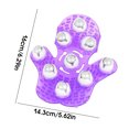 thumbnail image 2 of Gant de Massage pour les Mains à Rouleau en Forme de Paume en Acier PVC 9, Portable, Rotatif, Masseur Portatif à Main, Salon, Outils Relaxants pour Épaules et Pieds, Violet, 2 of 7