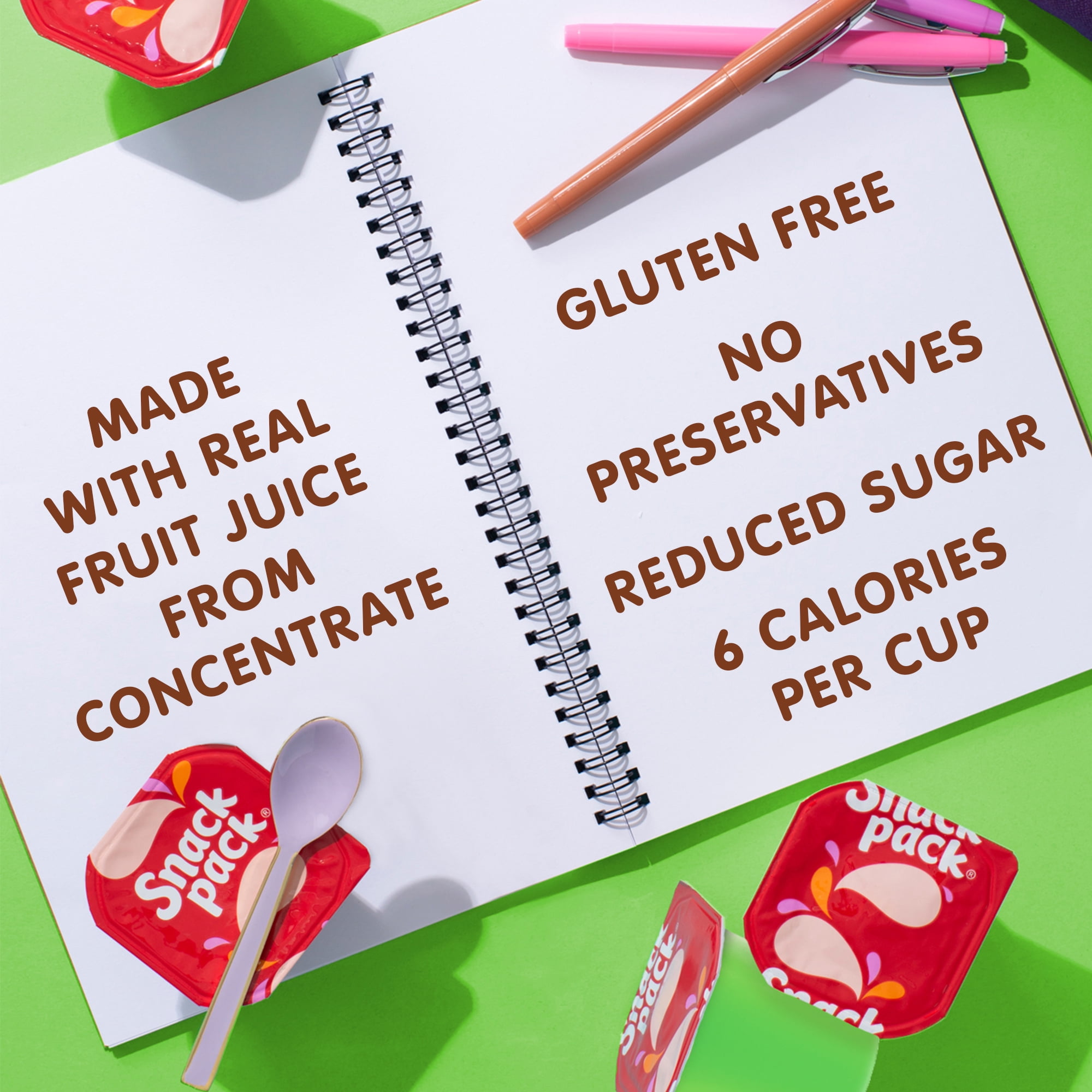 Snack Pack® Juicy Gels® Reduced Sugar Lemon Lime Fruit Juice Cups