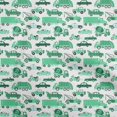 thumbnail image 1 of oneOone Rayonne Vert Mer Tissu Camion Matière de Robe Tissu Imprimé Tissu au Mètre 56 Pouces de Large, 1 of 4