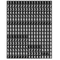 thumbnail image 1 of Vinyl Lettering, Self Adhesive Lettering - 1/2 Inch, Waterproof Individual Stickers for Signs, Boats (White on Black), 1 of 5