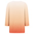 thumbnail image 5 of RXIRUCGD Women's Fashion Casual Gradient Loose Button Tops, Yellow, Size: 2XL, 5 of 5