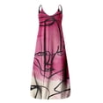 thumbnail image 2 of Robe Longue d'Été Sans Manches à Col Rond Imprimé pour Femmes Grande Taille avec Bretelles Spaghetti et Poches, 2 of 4