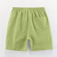 thumbnail image 3 of Under 10,2PC Kids Shorts, Solid Casual Sports, Drawstring, Summer, Kids' Outfit, Quick Dry, Comfortable Fit Timeless Style|100%Polyester,Gray,Sopatenor, 3 of 7