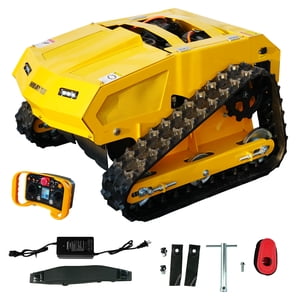 MHY55 224cc Remote Control Lawn Mower - Hybrid Crawler with Pure Copper Brushless Motor - All-Terrain Grass Cutter, 45° Climbing, 200m Remote Control