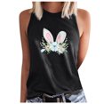 thumbnail image 2 of EGNMCR Easter T-Shirts à Imprimé pour Femmes T-Shirts Graphiques pour Femmes Chemises pour Femmes Débardeurs d'Été Décontractés Sans Manches Hauts Réguliers à Col Rond Débardeur Sans Manches à Imprimé Hauts T-Shirts pour Femmes, 2 of 5