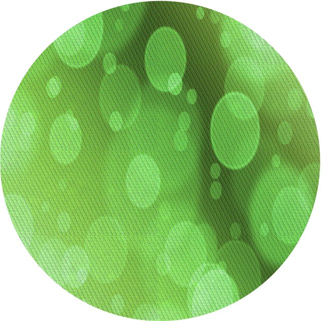 Ahgly Tapis Rond Lavable en Machine Intérieur Transitionnel Vert Émeraude, 4 Pieds Rond