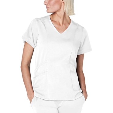 Adar Pro Scrubs For Women - Modern V-Neck Scrub Top
