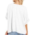 thumbnail image 4 of Timegard Womens Tops Square Neck Short Sleeve Comfy Casual Loose Top Basic T Shirt Oversized Blouse, 4 of 7