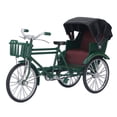 thumbnail image 1 of Modèle de Rickshaw, Design Rétro Modèle de Rickshaw à 3 Roues Aspect Lustré pour Bar Noir,Vert, 1 of 8