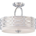 thumbnail image 1 of NUVO 60/4629 Three Light Semi Flush Mount, Polished Nickel, 1 of 2