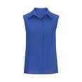 thumbnail image 3 of Sleeveless Blouses for Women Summer Casual Button Shirts Tank Tops, 3 of 5