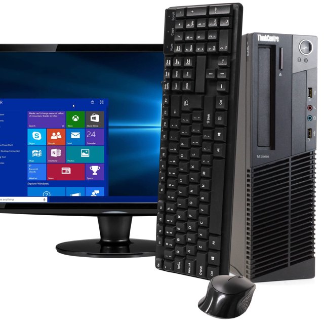 Lenovo ThinkCentre M92 Ordinateur de Bureau PC, 3.20 GHz Intel i5 Quad Core Gen 3, 8 Go DDR3 RAM, 512 Go Disque Dur SSD (SSD), Windows 10 Professionnel 64bit Remis à Neuf