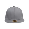 thumbnail image 2 of Top Headwear Plain Flat Bill Fitted Hat, Lt Grey 7 1/2, 2 of 2