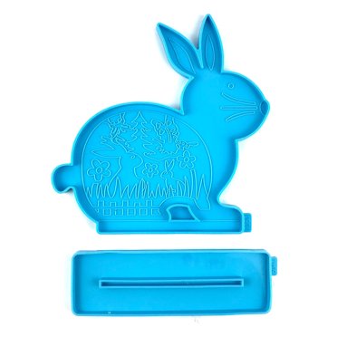LSLJS Easter Moules en Résine Silicone Crystal pour Livres Décoration Maison Bureau Cadeau, Moules en Silicone