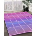 thumbnail image 3 of Ahgly Company Tapis d'Intérieur Lavable en Machine Carré Transitionnel Heliotrope Violet, 5 Pieds Carré, 3 of 7