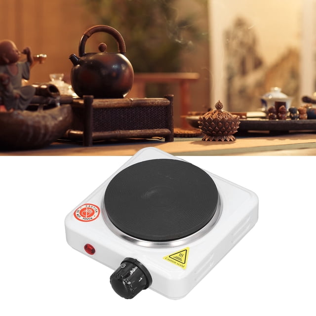 Mini Mini Electric Stove 500W Multifunctional Adjustable Temperature Small Hot Plate Kitchen Countertop Heater For Milk Water Coffee Tea US Plug 110V