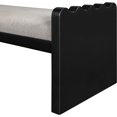 thumbnail image 4 of Meridian Furniture Sonia Beige Velour Fur Fabric Bench, 4 of 9