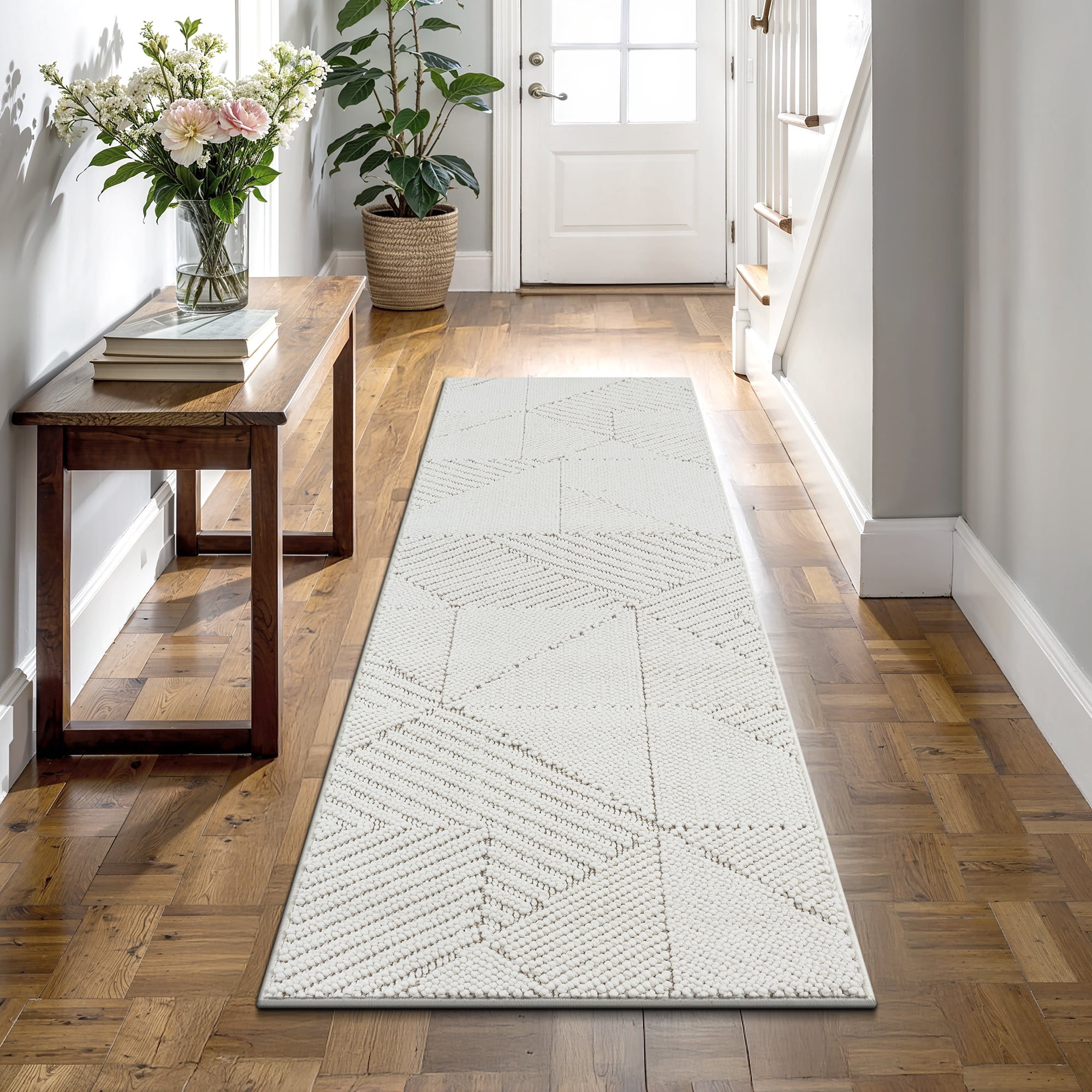 Tapis de passage blanc cassé Mira Mainstays, 2 pi x 6 pi