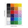 thumbnail image 2 of Fused Beads Kit 24 Color 5 mm Plastic Melting Beads Set With Pegboard Ironing Paper Tweezers Storage Box And Pattern Book For Kids Christmas Gifts, 2 of 6