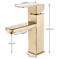 thumbnail image 2 of Bathroom Faucet Single Handle Bathroom Sink Faucet Washbasin Faucet, 2 of 5