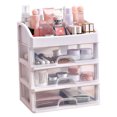 thumbnail image 1 of Drawer Cosmetic Storage Box, Makeup Storage Box 3 Tiered Drawers Space Saving Multifunctional Easy To Clean  for Bathroom for Home, 1 of 7