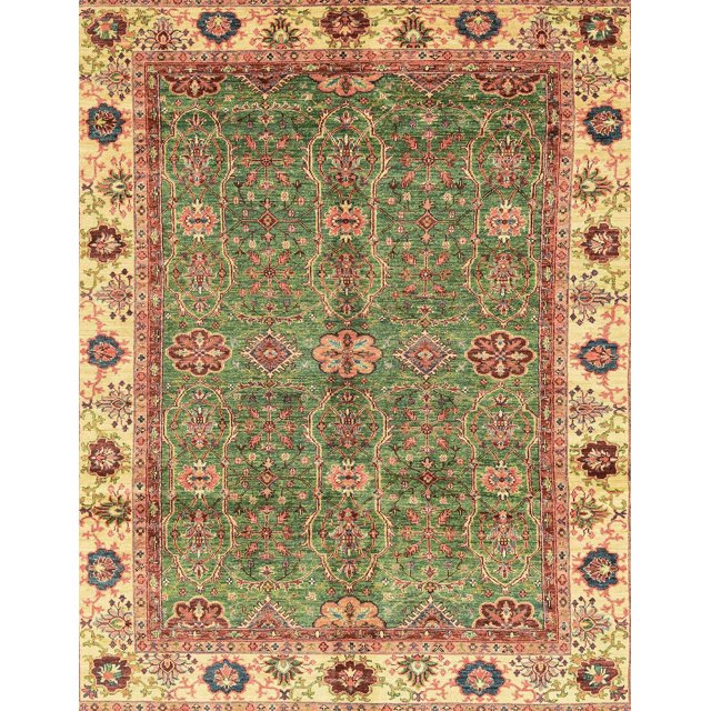 Ahgly Company Tapis d'Intérieur Rectangulaires Abstraits Orientaux Rouges, 5 Pieds x 7 Pieds