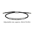 thumbnail image 2 of Bracelet par God Is In Control en Acier Inoxydable, Accessoire Tressé Ajustable pour le Quotidien et la Motivation, 2 of 2