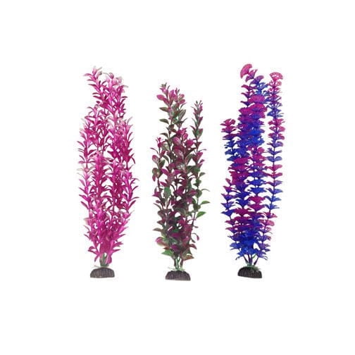 Penn-Plax Penn Plax Aqua Plants Grandes Couleurs Assorties, Lot de 3
