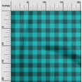 thumbnail image 1 of oneOone Cotton Poplin Turquoise Blue Fabric Gingham Check Sewing Craft Projects Fabric Prints By Yard 56 Inch Wide, 1 of 4