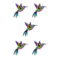 thumbnail image 2 of Wweixi Iron Hummingbird Hanging Home Decor Crafts Ornament Birds Outdoor Pink 5Set, 2 of 6