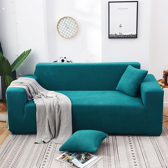 Yhmxh Home Decor, Room Decor, Wall Decor Solid Color All Season Universal Sofa Cover Knitted Elastic All Wrap Sofa Cover Sofa Cushion Rocker Velvet Sofa Cover Rocker Velvet Sofa Cover