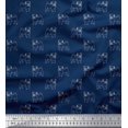thumbnail image 1 of Soimoi Rayon Crepe Fabric Pug Dog Print Fabric by Yard 46 Inch Wide, 1 of 3