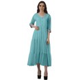 thumbnail image 1 of Moomaya Robe à Étages Boutonnée Robes Femmes Unie Grande Taille Robe, 1 of 6