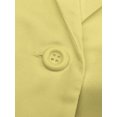 thumbnail image 4 of Innerwin Blazers Solid Color Women Cardigan Jacket Work Shawl Neck Slim Fit Business Jackets Yellow 4XL, 4 of 6