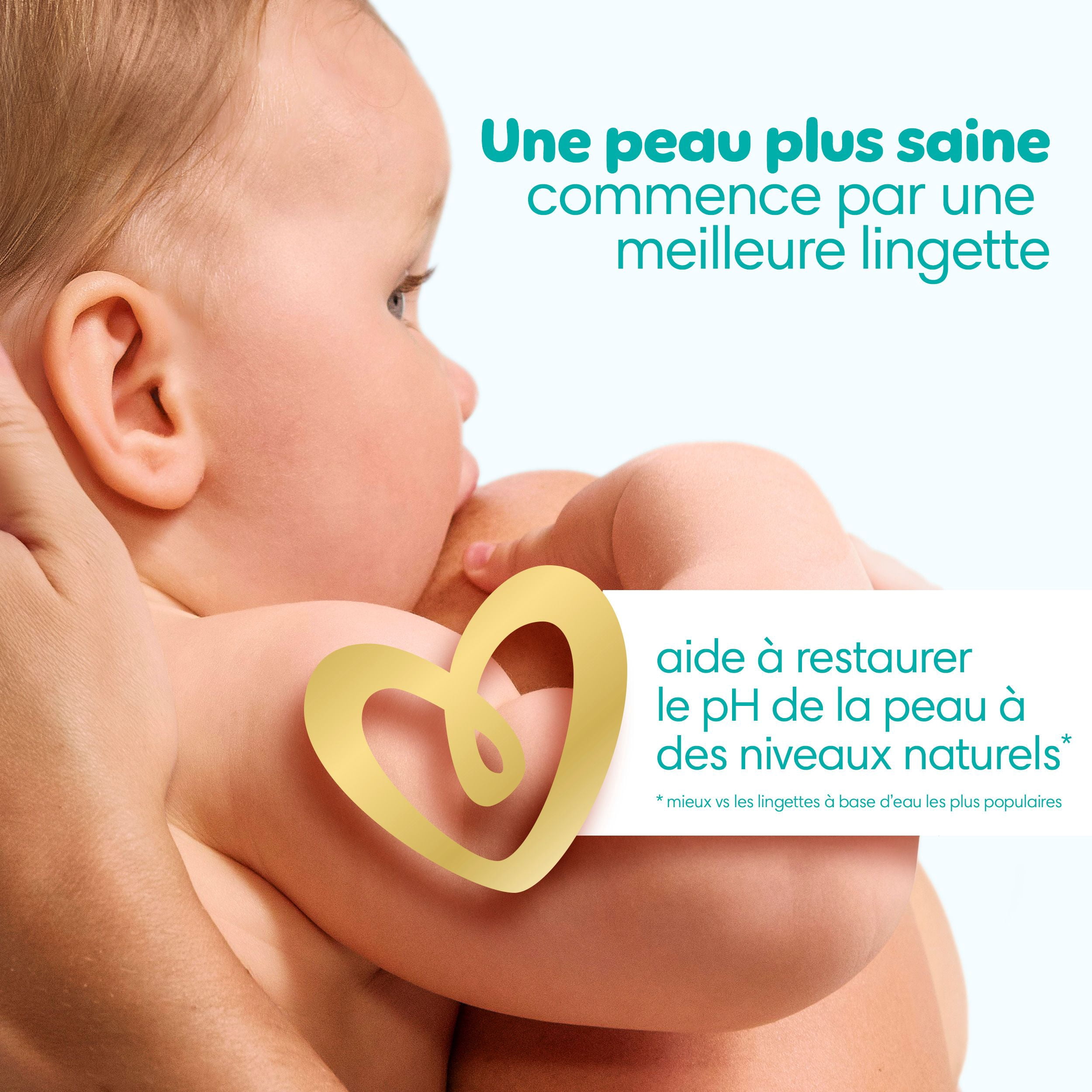 Lingettes pour bébés Pampers Sensitive, éprouvées en clinique, sans parfum, à base d’eau et hypoallergéniques, 168 lingettes pour bébés au total (2X emballages rabattables)