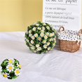 thumbnail image 1 of White Flower Ball Outer Diameter 30Cm R Plastic (2Pc Half Flower Ball), 1 of 8