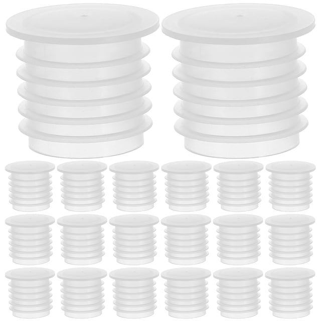 Shisuyan 100pcs Tattoo Ink Caps Medium Plastic Bottle Stoppers White Planting Boxes