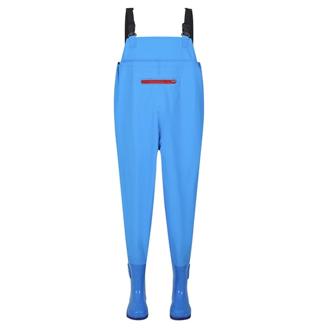 TFixol Blue PVC Kids Waterproof Wading Pants, Size 25, Lightweight for Playtime