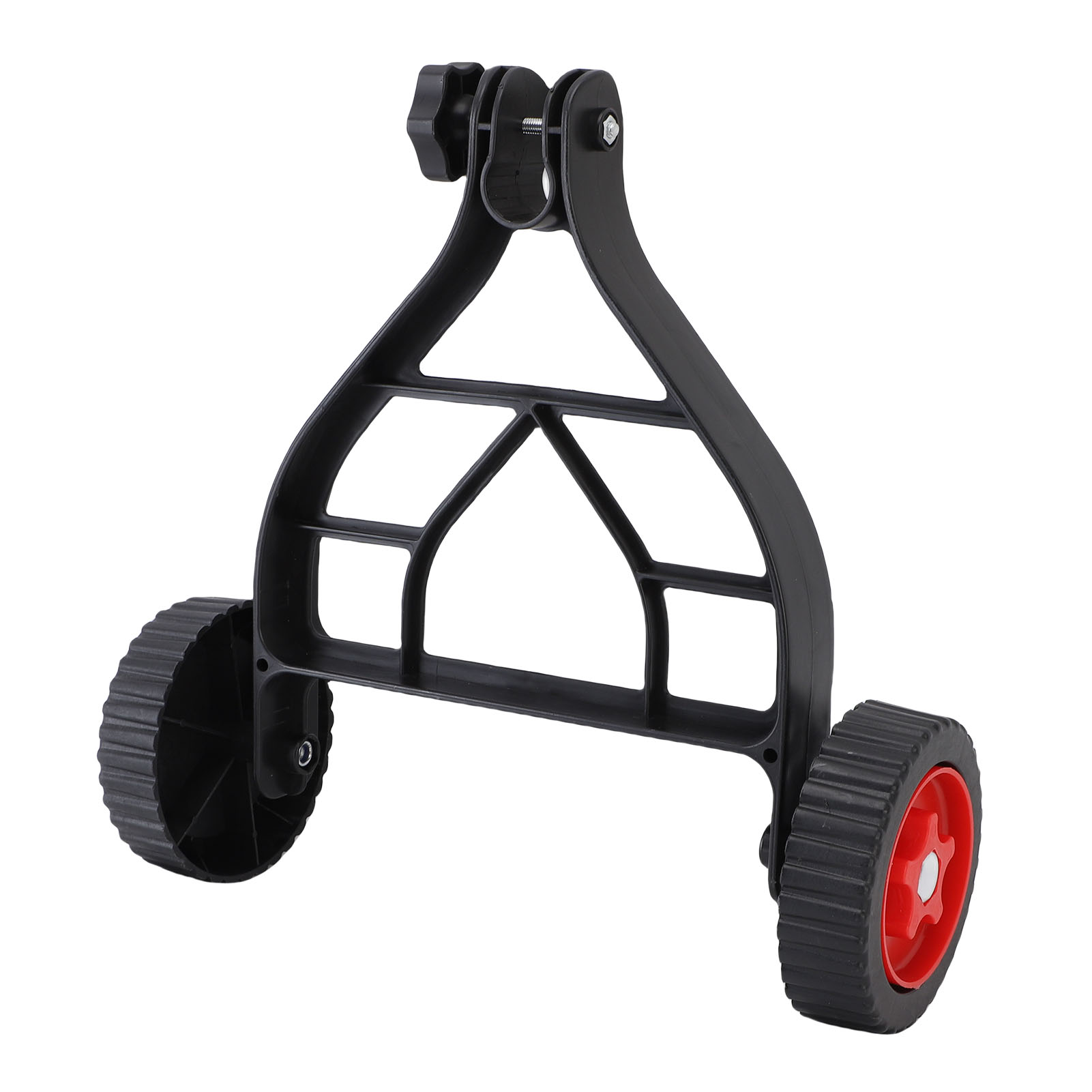 String Trimmer Wheel Attachment, Lightweight Metal Adjustable Grass Trimmer Support Wheel  for Garden