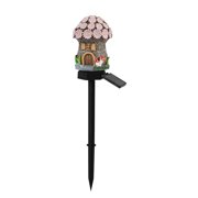 TopLLC Solar Lights Outdoor New Solar Resin Ground Lamp Outdoor Garden Lights Garden Decoration Arrangement Lights Waterproof Solar Garden Lights