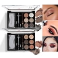 thumbnail image 1 of 6 Colours Eyebrow Contour Powder Kit Set Lasting with Eyebrow Brush Eyebrow Stencil Professional Eyebrow Powder Make Up Set, 1 of 9